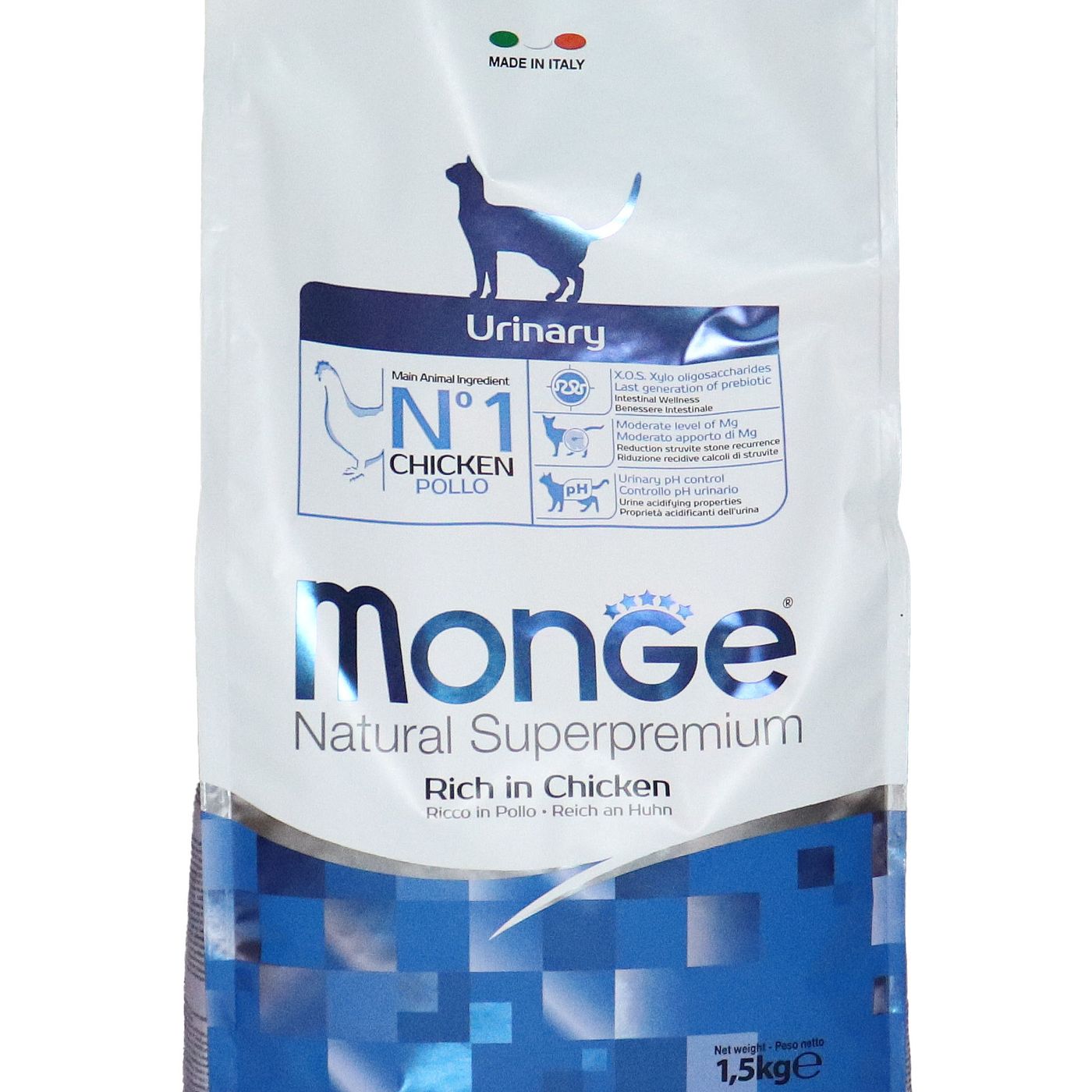 Сухой корм Monge Cat Daily Line Urinary для кошек, для профилактики МКБ, с курицей 1,5 кг — фото 36
