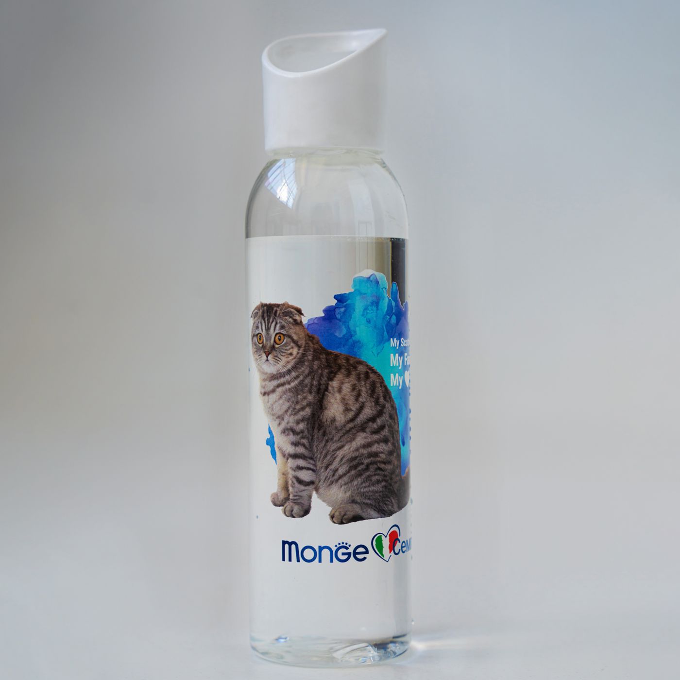 Monge Gift Shop collection 2023 бутылка для воды Шотландская полосатая кошка — фото 4