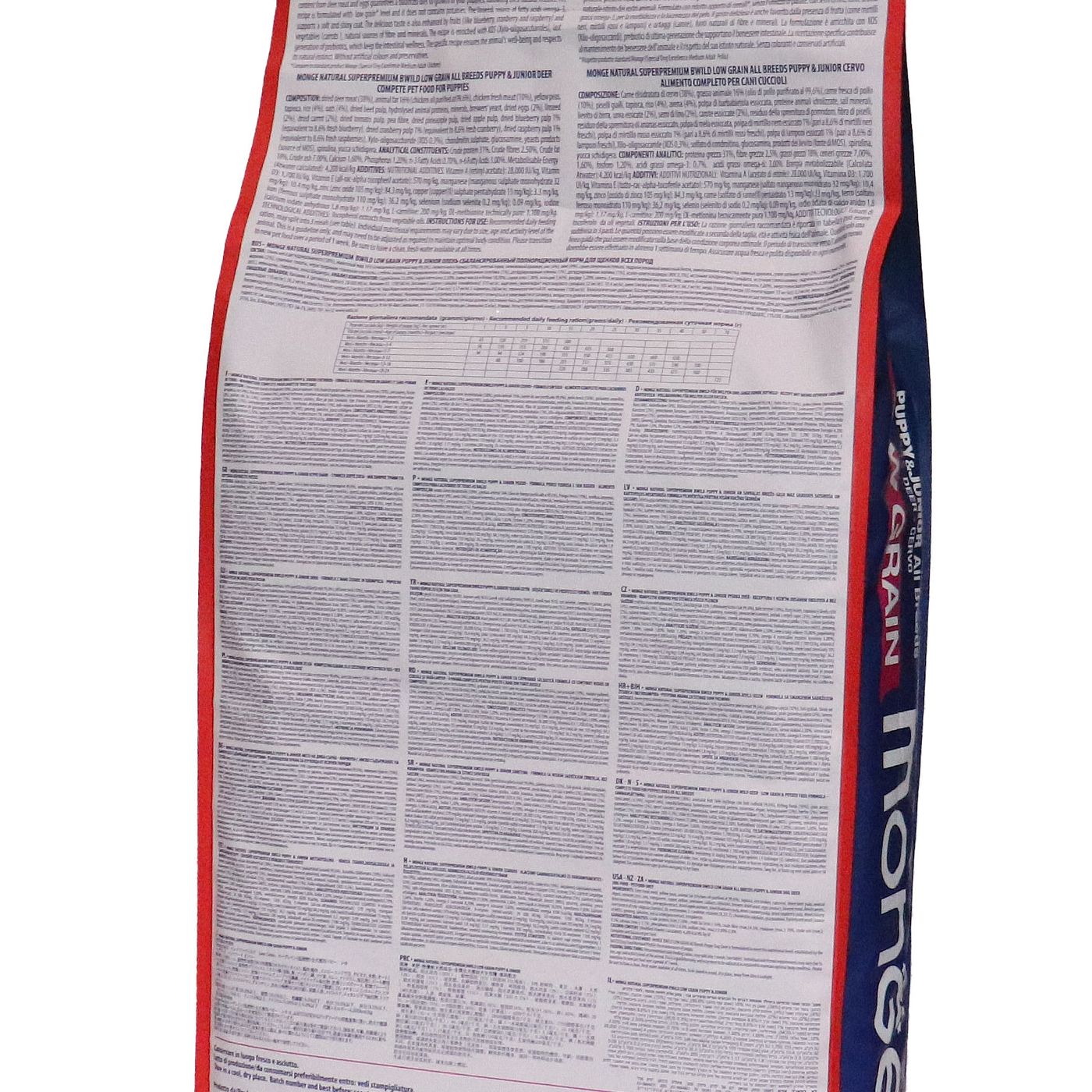 Сухой корм Monge Dog BWild LOW GRAIN Puppy & junior для щенков, низкозерновой, из мяса оленя 12 кг — фото 20