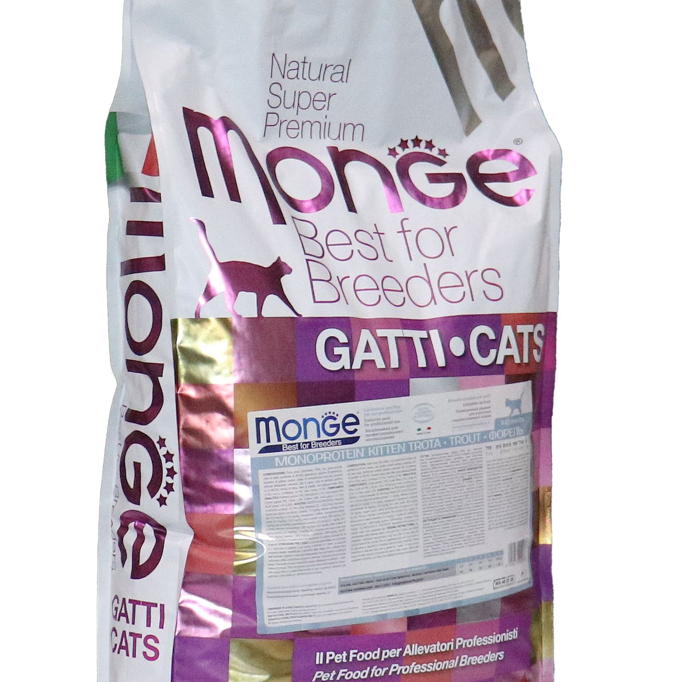 Сухой корм Monge Cat PFB Speciality Line Monoprotein для котят и беременных кошек, из форели 10 кг — фото 31