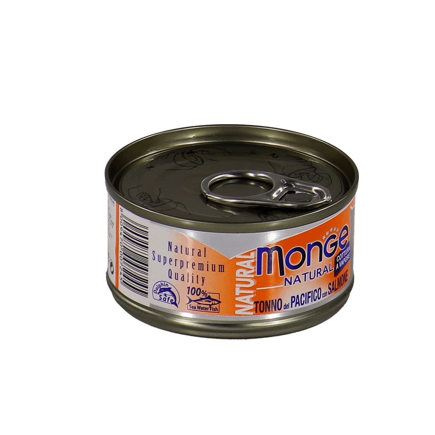 Влажный корм Monge Cat Natural для кошек, из тихоокеанского тунца с лососем, консервы 80 г — фото 25