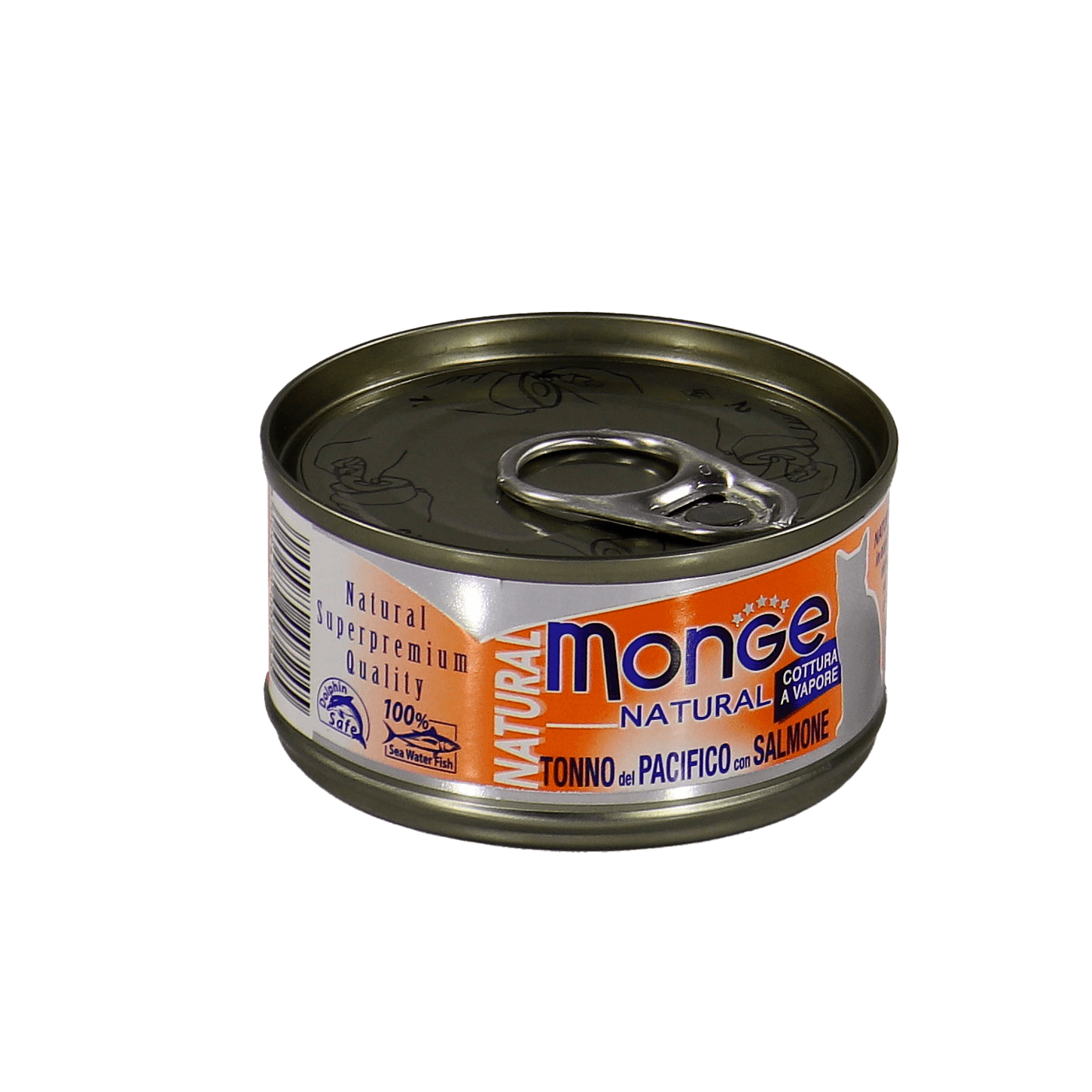 Влажный корм Monge Cat Natural для кошек, из тихоокеанского тунца с лососем, консервы 80 г — фото 26