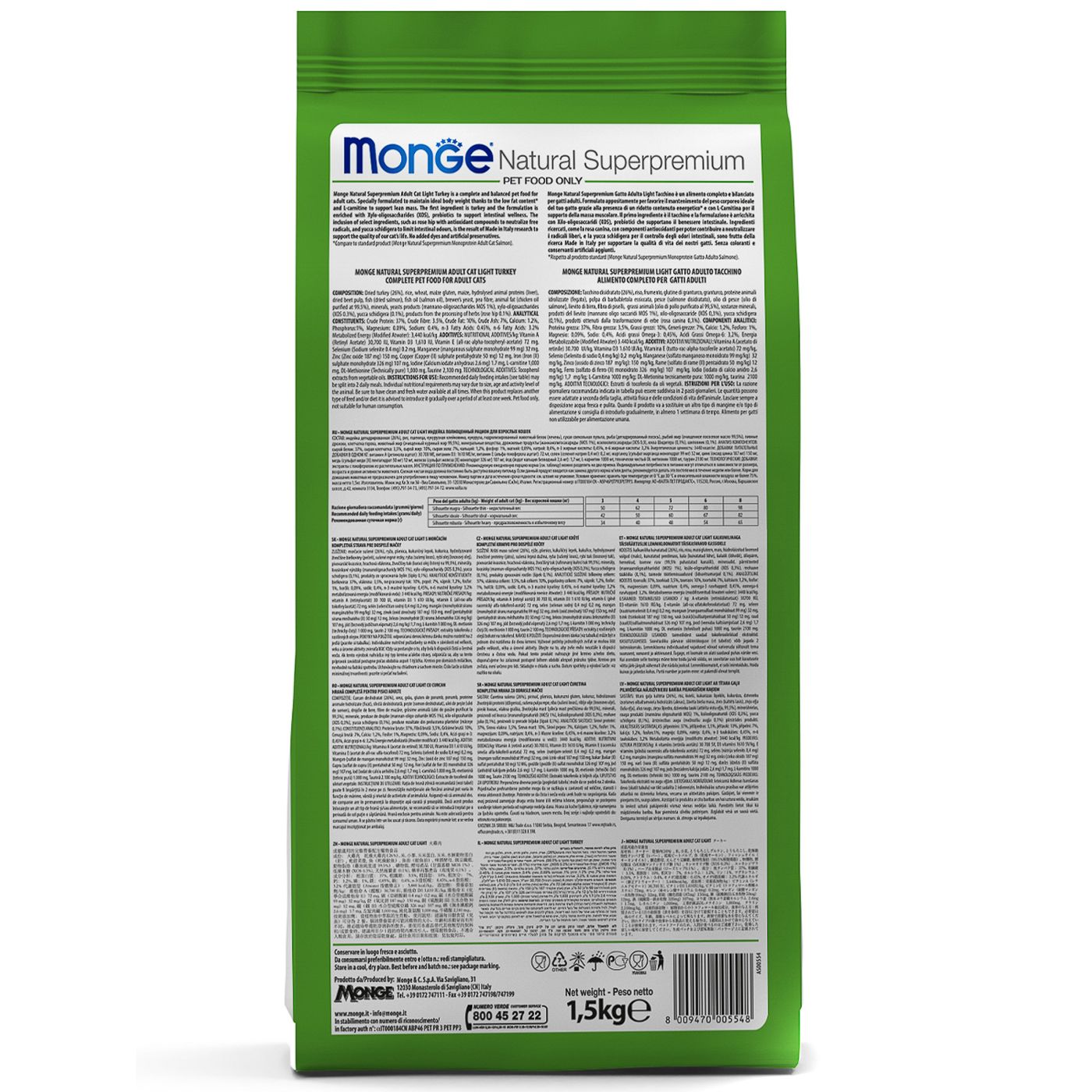 Сухой корм Monge Cat Speciality Line Monoprotein Adult для взрослых кошек, из кролика 1,5 кг — фото 10