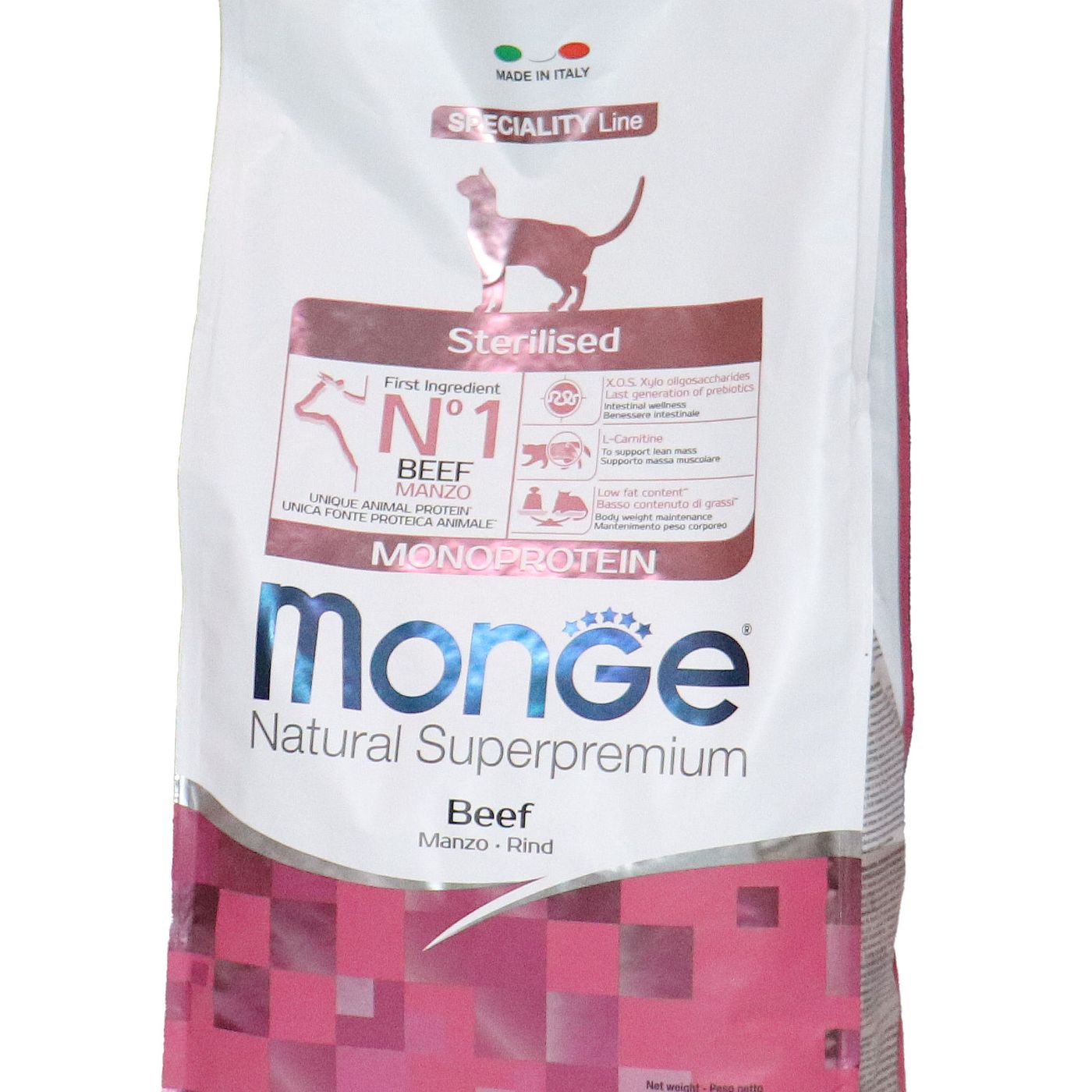 Сухой корм Monge Cat Speciality Line Monoprotein Sterilised для стерилизованных кошек, из говядины 1,5 кг — фото 37