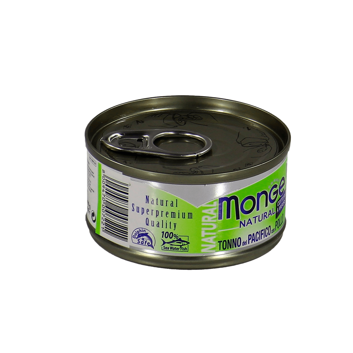 Влажный корм Monge Cat Natural для кошек, из тихоокеанского тунца с курицей, консервы 80 г — фото 23