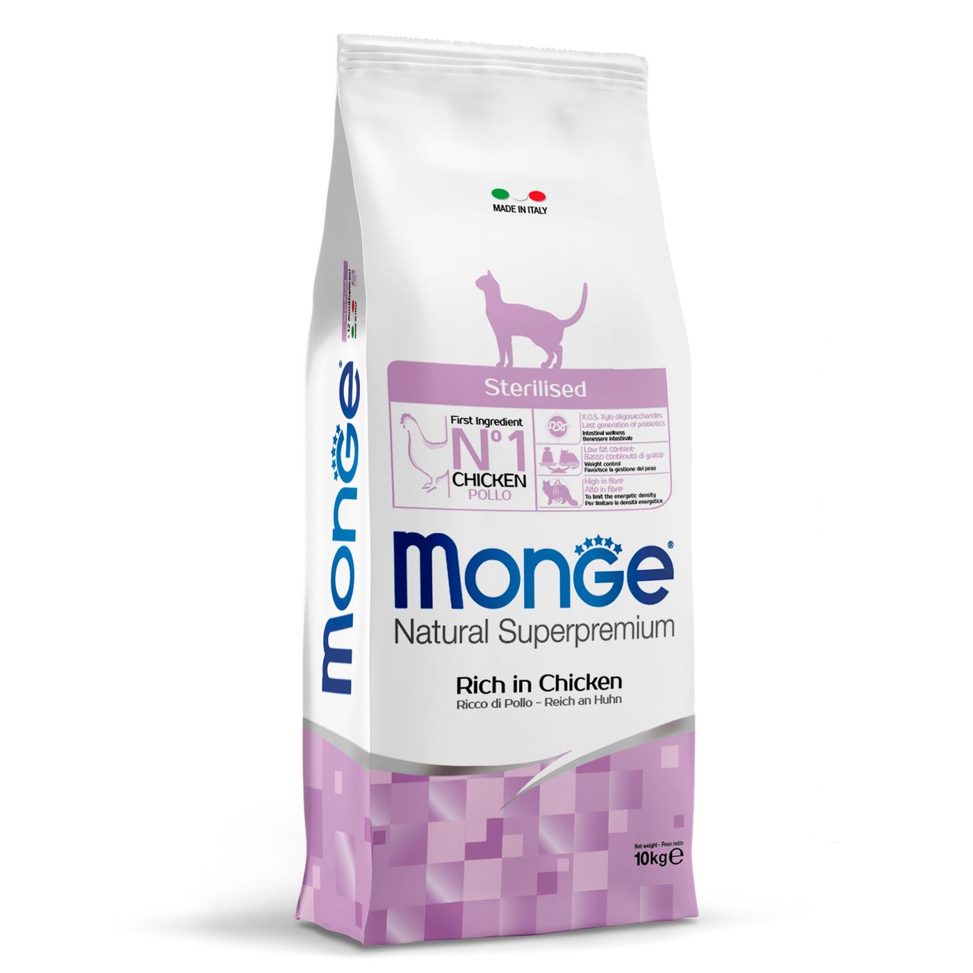 Сухой корм Monge Cat Daily Line Sterilised для стерилизованных кошек, из курицы 10 кг — фото 10