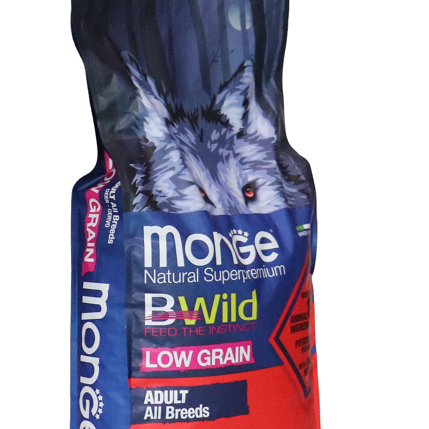 Сухой корм Monge Dog BWild LOW GRAIN для взрослых собак, низкозерновой, из мяса оленя 12 кг — фото 34