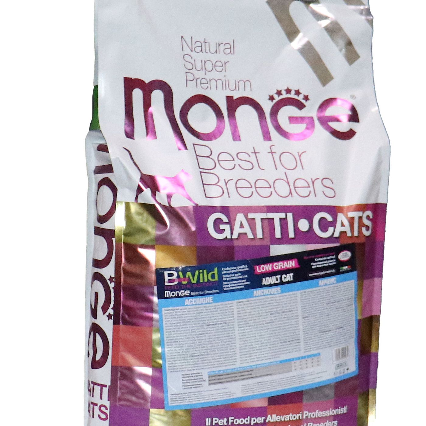 Сухой корм Monge Cat PFB BWild LOW GRAIN для взрослых кошек, низкозерновой, из анчоуса 10 кг — фото 26