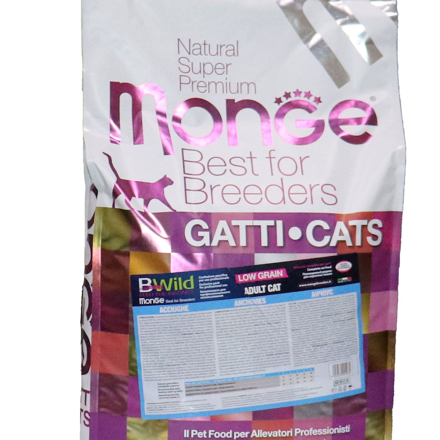 Сухой корм Monge Cat PFB BWild LOW GRAIN для взрослых кошек, низкозерновой, из анчоуса 10 кг — фото 28