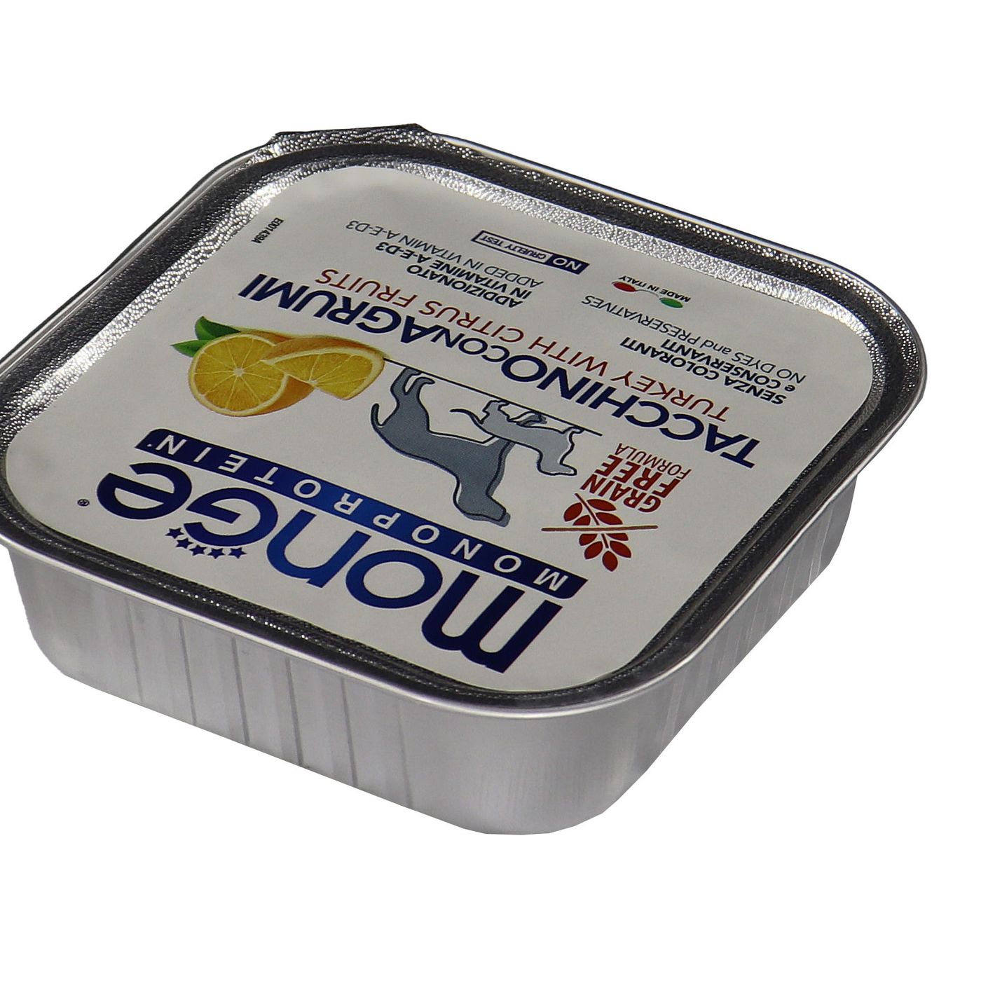 Влажный корм Monge Dog Natural Monoprotein Fruits для собак, паштет из индейки с цитрусовыми, консервы 150 г — фото 19