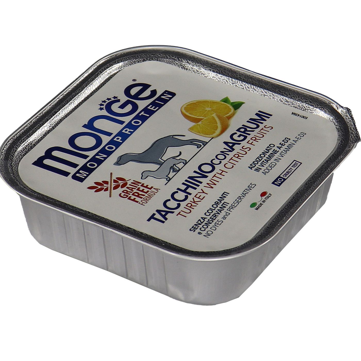 Влажный корм Monge Dog Natural Monoprotein Fruits для собак, паштет из индейки с цитрусовыми, консервы 150 г — фото 27