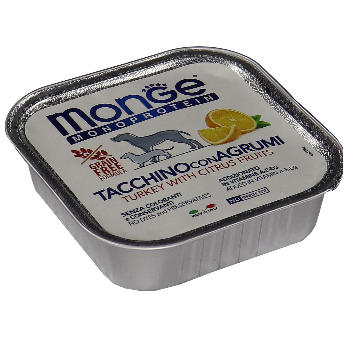 Влажный корм Monge Dog Natural Monoprotein Fruits для собак, паштет из индейки с цитрусовыми, консервы 150 г — фото 30