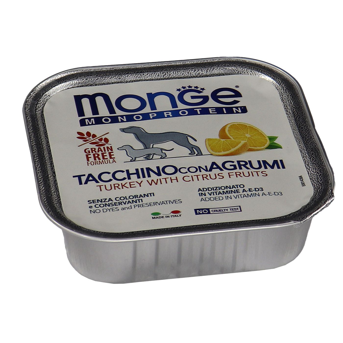 Влажный корм Monge Dog Natural Monoprotein Fruits для собак, паштет из индейки с цитрусовыми, консервы 150 г — фото 32