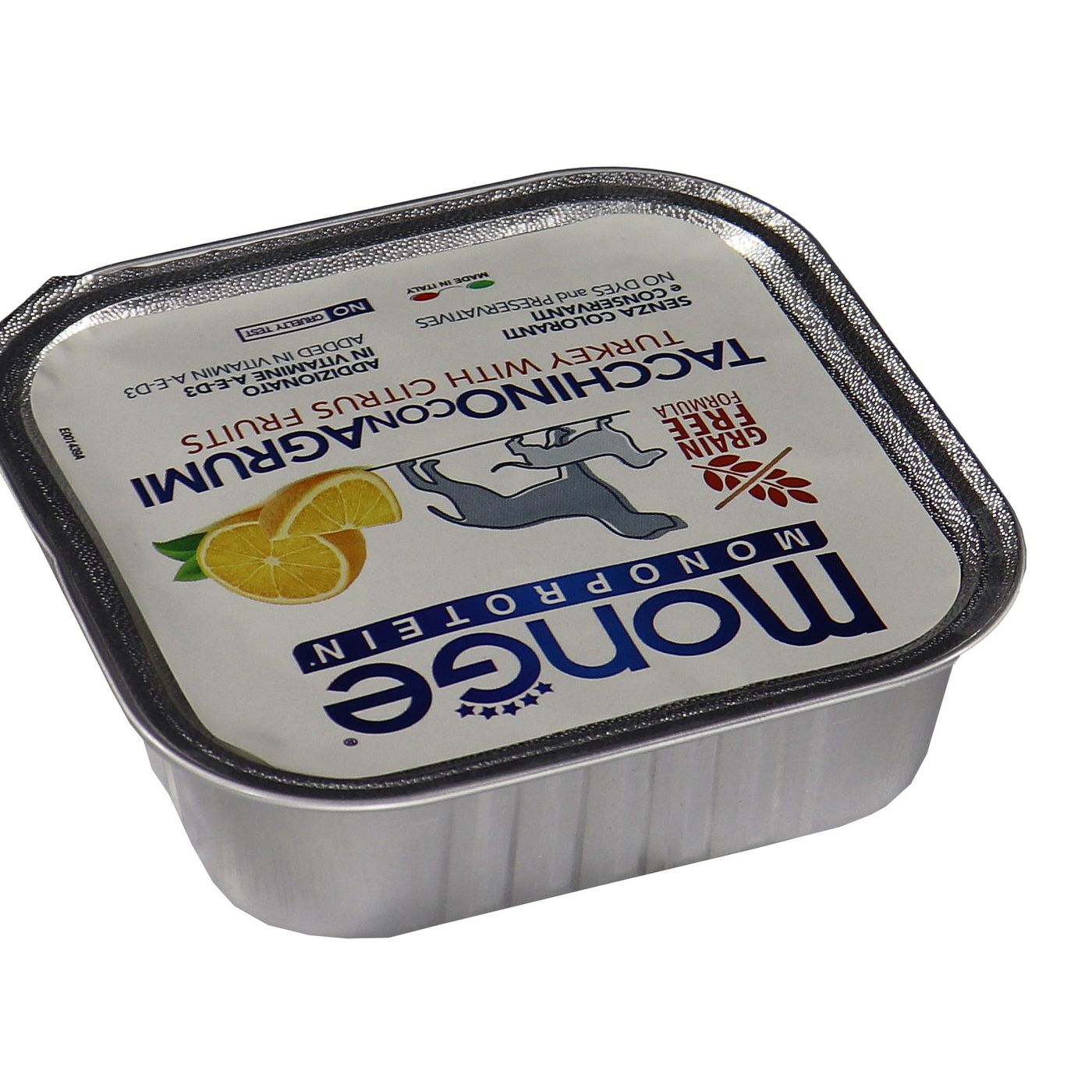 Влажный корм Monge Dog Natural Monoprotein Fruits для собак, паштет из индейки с цитрусовыми, консервы 150 г — фото 15