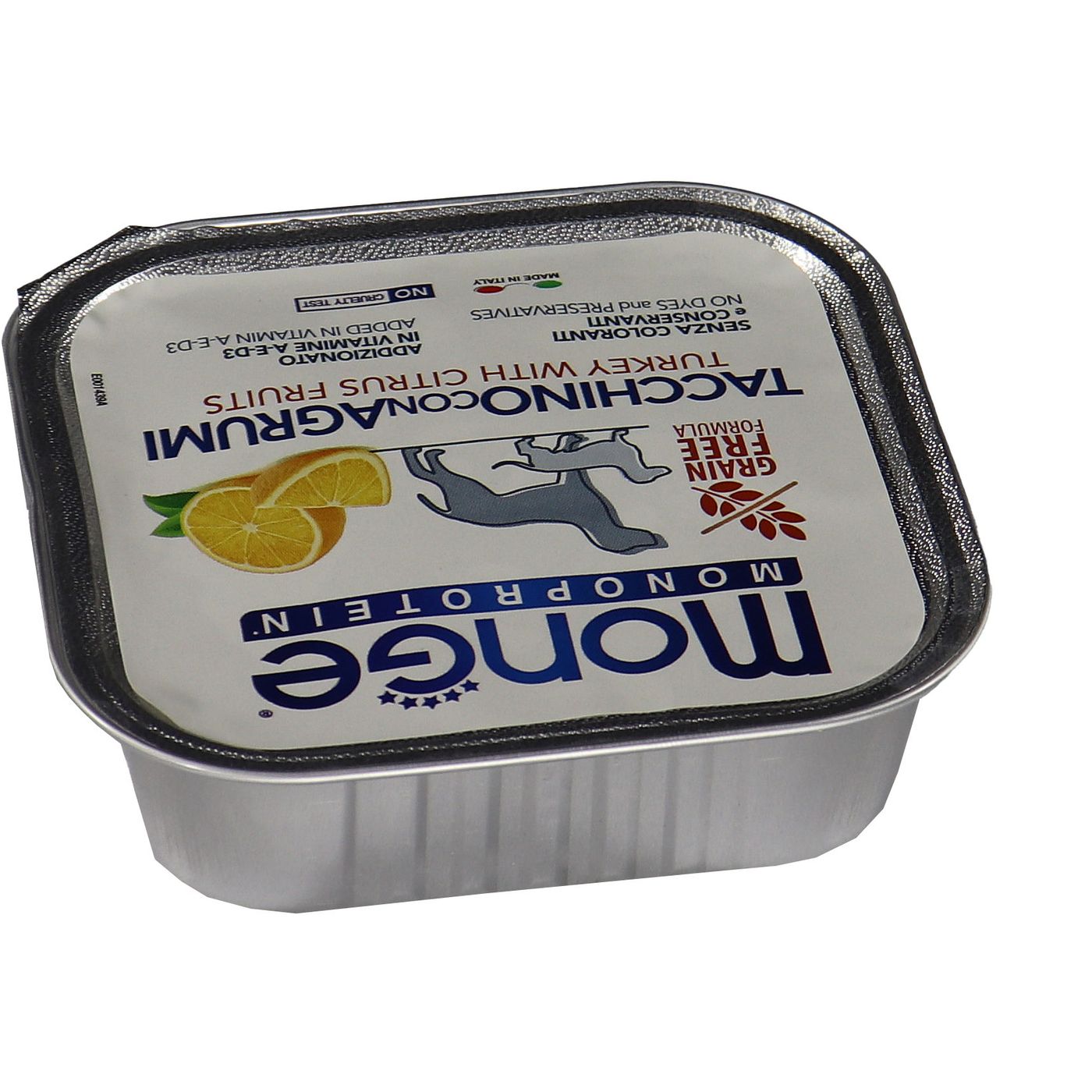 Влажный корм Monge Dog Natural Monoprotein Fruits для собак, паштет из индейки с цитрусовыми, консервы 150 г — фото 16