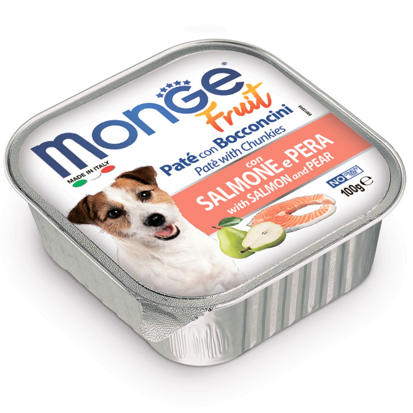 Влажный корм Monge Dog Fruit для собак, с лососем и грушей, консервы 100 г — фото 4