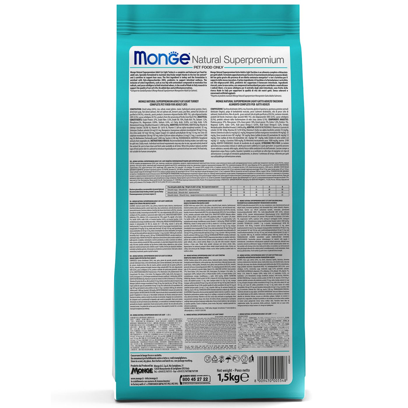 Сухой корм Monge Cat Speciality Line Monoprotein Sterilised для стерилизованных кошек, из трески 1,5 кг — фото 11