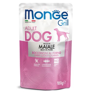 Monge Dog Grill Pouch паучи для собак свинина 100г