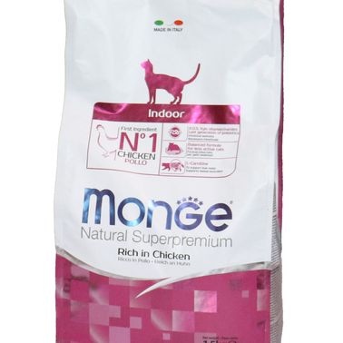Сухой корм Monge Cat Daily Line Indoor для домашних кошек, из курицы 1,5 кг