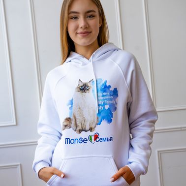 Monge Gift Shop collection 2023 толстовка белая Невская Маскарадная размер L